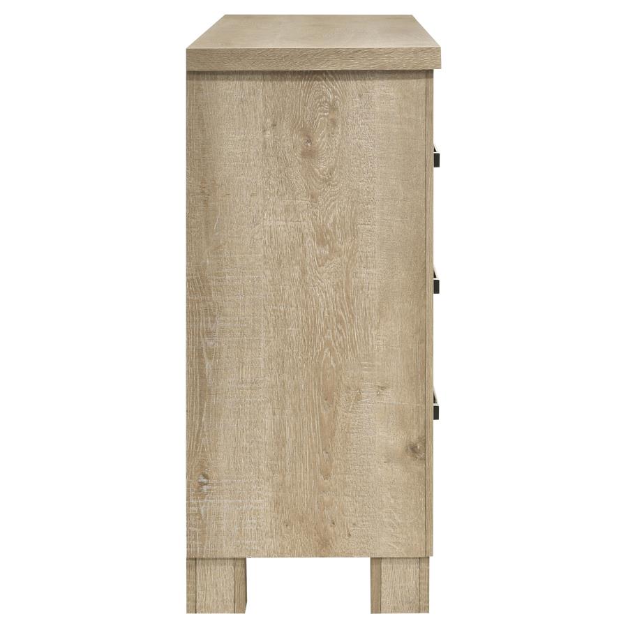 Oakglen 6-drawer Bedroom Dresser Weathered Oak - 225103