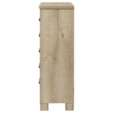 Oakglen 5-drawer Bedroom Chest of Drawers Weathered Oak - 225105