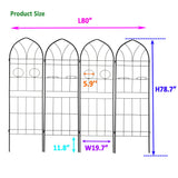 Metal Garden Trellis Rustproof Trellis For Climbing Plant, Outdoor Flower Support