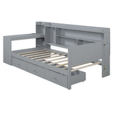 Daybed With 3 Drawers USB Ports And Desk