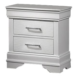 Nightstand With Drawers - White