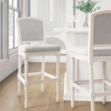 Stool With Upholstered Seat And Back
