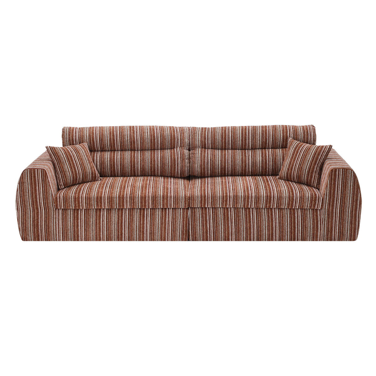 3 Seater, Couch With Throw Pillows For Living Room