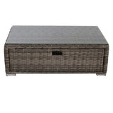 Glass Outdoor Coffee Table - Gray Mix