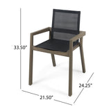 Belfast - Dining Chair With Acacia Wood Frame And Seating (Set of 2)