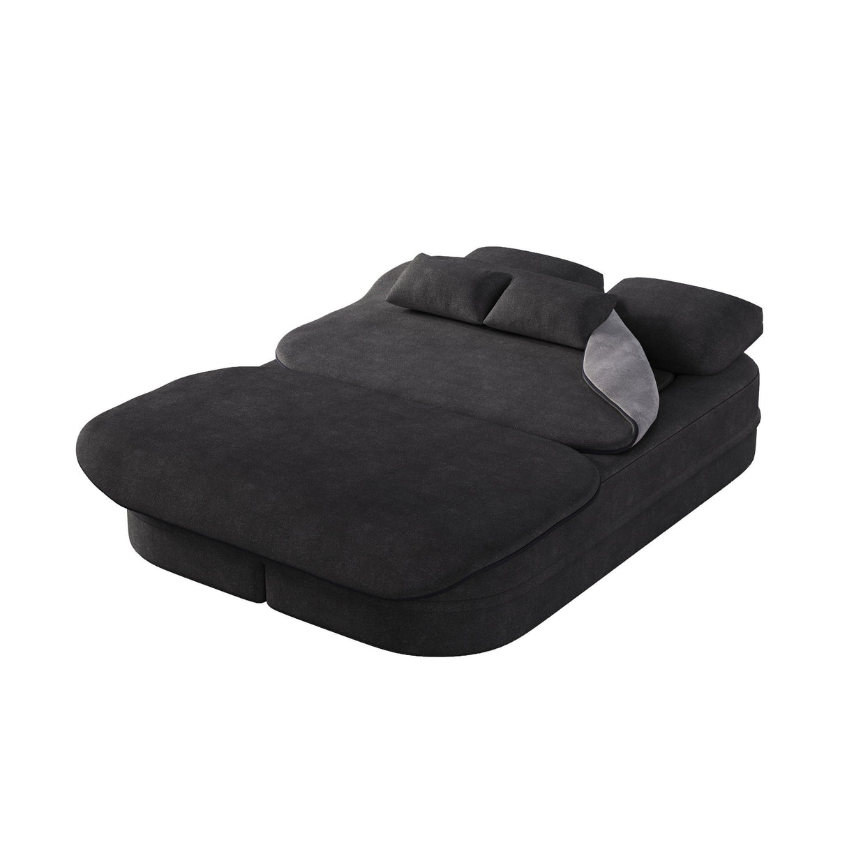 2 In 1 Foldable Sofa Bed With Multi Functional Blanket, Floor Lounge Sofa