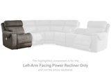 Hoopster Left-Arm Facing Power Recliner - 2370358