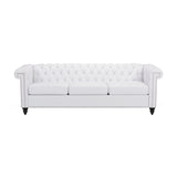 Chesterfield Style 3 Seater Sofa With Deep Button Tufting