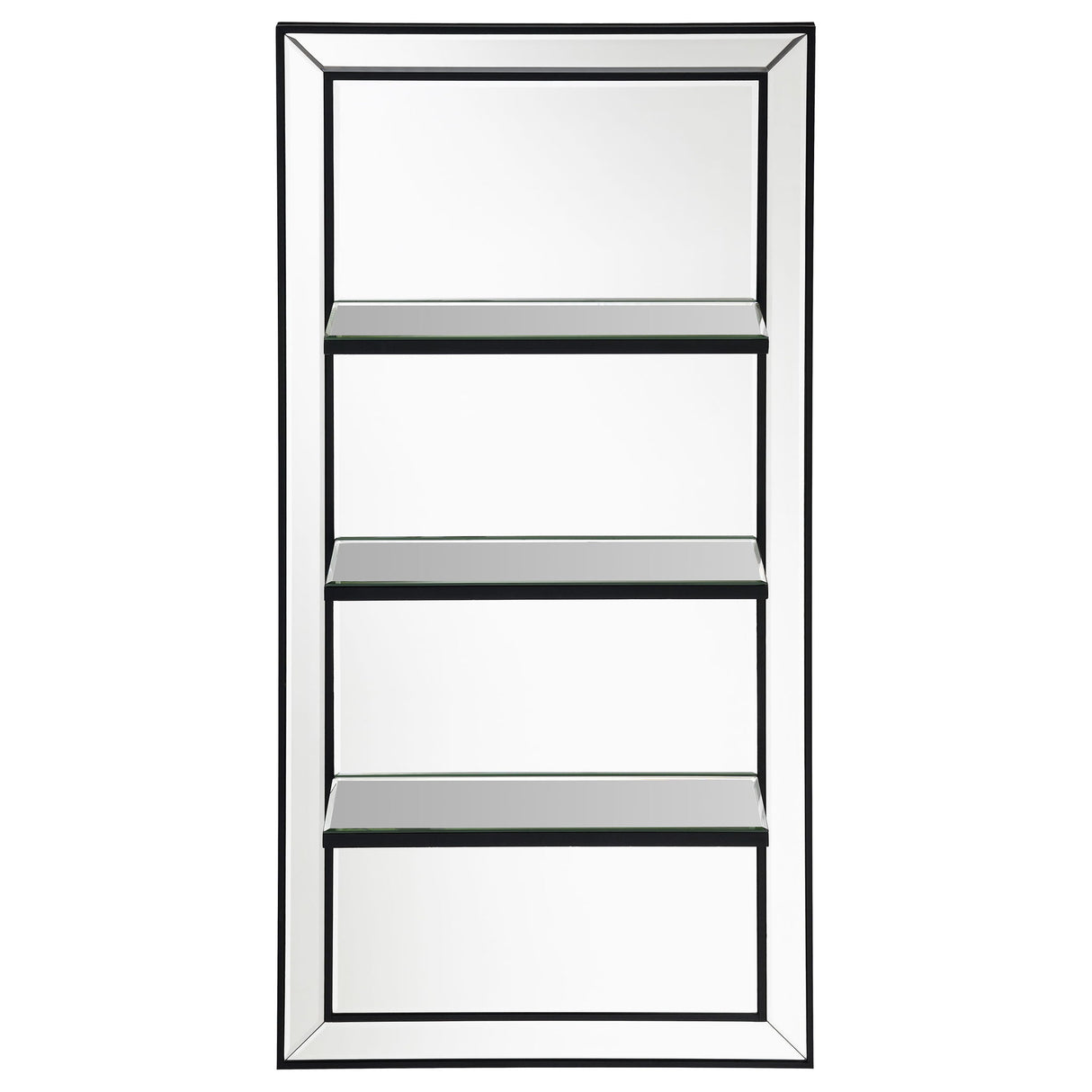 Cardinal - 3 Shelf Wall Mirror - Silver