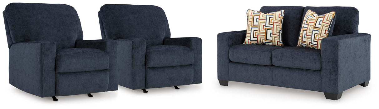 Aviemore Loveseat and 2 Recliners - 24303U4