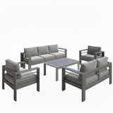 Outdoor Patio Set All-Weather With Thick Cushions
