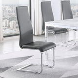 High Back Side Chairs Dining Chairs With Padded Upholstery (Set of 4)