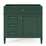 Bathroom Vanity With 2 Drawers And Tip-Out Drawer, Storage Cabinet