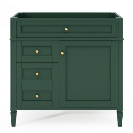 Bathroom Vanity With 2 Drawers And Tip-Out Drawer, Storage Cabinet