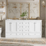 Shaker Free Standing Bathroom Vanity Cabinet & Sink, Soft Close Drawers, Soft Close Doors