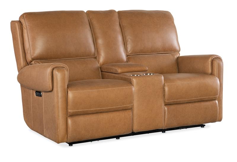 Somers Console Loveseat with Power Recline & Power Headrest - SS718-PHZC2-080