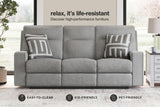 Biscoe Power Reclining Sofa and Loveseat - 90503U1