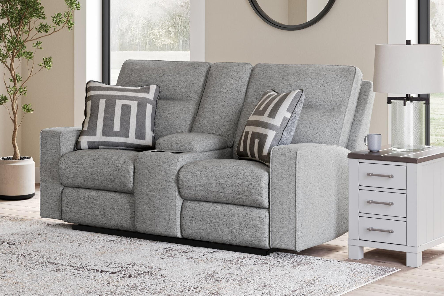 Biscoe Power Reclining Sofa and Loveseat - 90503U1