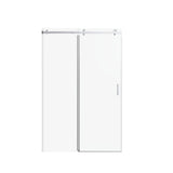 Frameless Single Sliding Shower Door, Sgcc Tempered Glass, Reversible