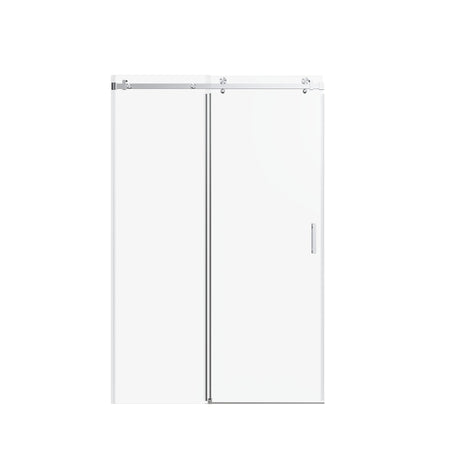 Frameless Single Sliding Shower Door, Sgcc Tempered Glass, Reversible