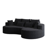 Curved Oversized Sectional Sofa With Extra Deep Seat