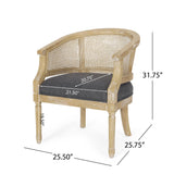 Curved Backrest Accent Chair