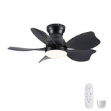 Low Profile Flush Mount Ceiling Fan With Light