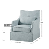 Traditional Design London Skirted Swivel Chair