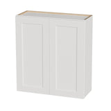 Shaker Wall Cabinet With Soft Close Hinges, Adjustable Shelves, Double Door