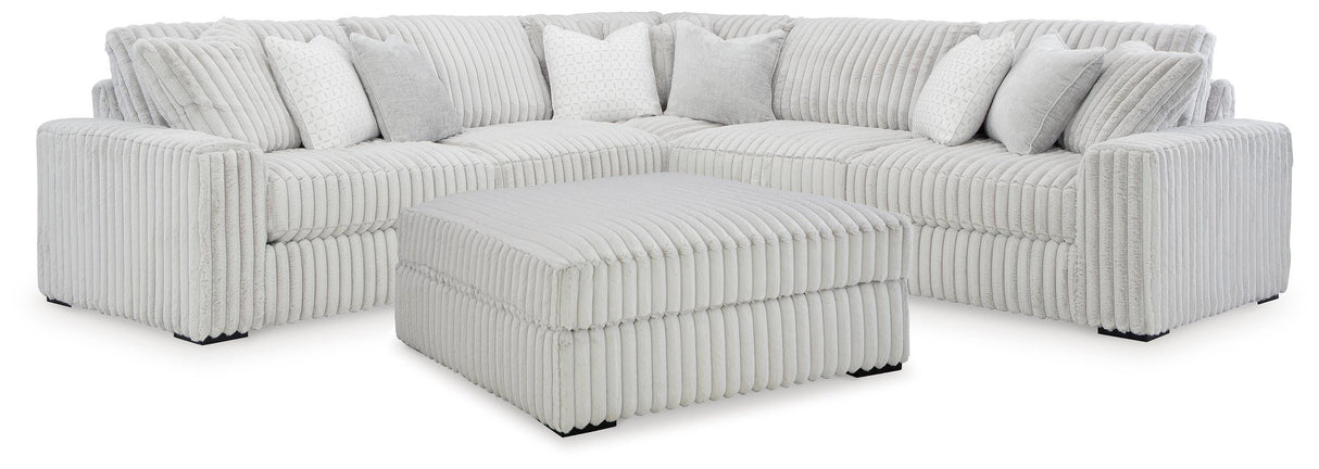 Stupendous 3-Piece Sectional and Ottoman - 25903U6