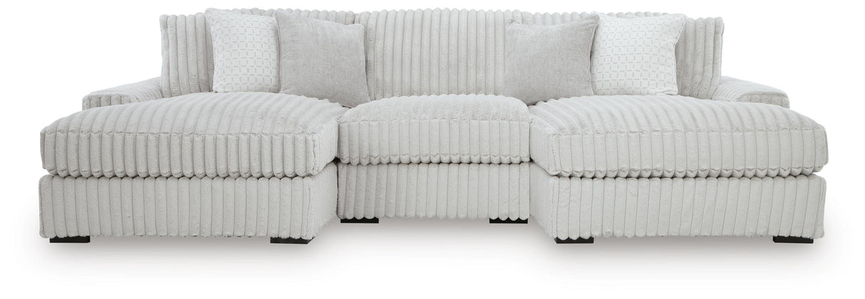 Stupendous 3-Piece Sectional with Double Chaise - 25903S4