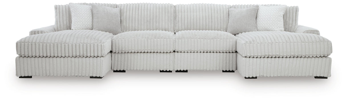 Stupendous 4-Piece Sectional with Double Chaise - 25903S5