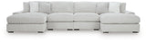 Stupendous 4-Piece Sectional with Double Chaise - 25903S5