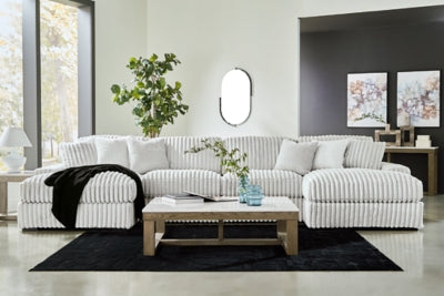 Stupendous 4-Piece Sectional with Double Chaise - 25903S5