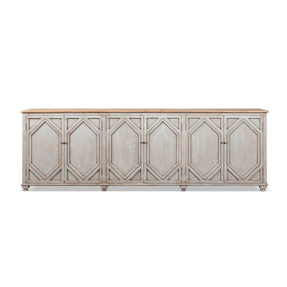 Colette - 6 Door Cabinet Sideboard - Brown