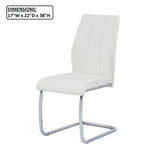 Dining Chair, Soft Upholstered (Set of 2) - White