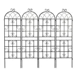 Metal Garden Rustproof Trellis For Climbing Plants Outdoor Flower Support