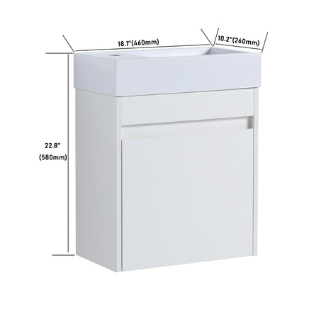 Sink Floating Bathroom Vanity With Soft Close Cabinet Door