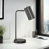Lighting, Table Lamp, USB Port Included, Modern - Gray