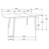 Rectangular Dining Table With Butterfly Leaf - Walnut
