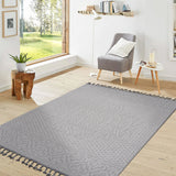 Guros - 8' X 10' Medallion Indoor / Outdoor Area Rug - White
