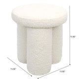 Wesley - Stool - Ivory