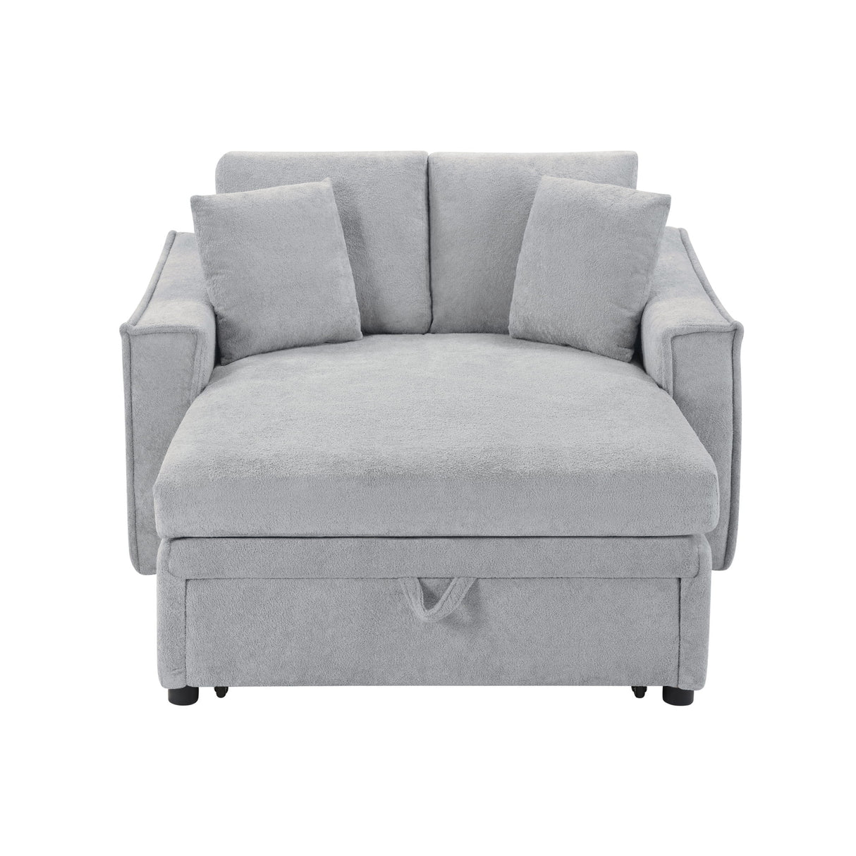 Modern Chaise Sofa With Hidden Storage For Living Room
