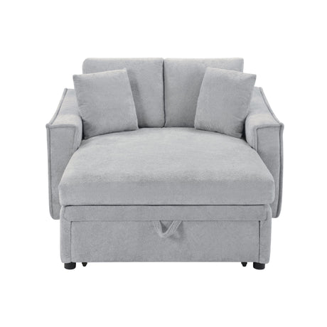 Modern Chaise Sofa With Hidden Storage For Living Room