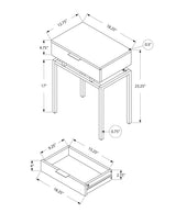 Spacious Table Top Accent Side Table, Storage Drawer, Contemporary & Modern