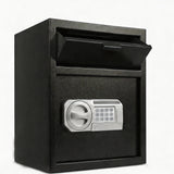 Safe With Drop Slot For Cash Deposits, Multi Scene Safe For Office - Black