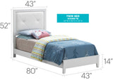 Padded Headboard Bed