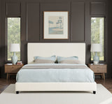 Platform Bed & Upholstered Headboard