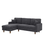 Upholstered Sectional With Toss Pillows