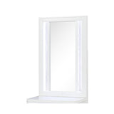 Abigale - Nightstand Top Mirror With LED Lighting (Only Mirror Top) - White